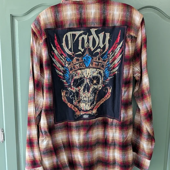 CODY Flannel Plaid Shirt Hand Crafted - Picture 3 of 9